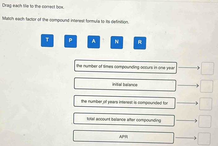 Solved: Drag each tile to the correct box. Match each factor of the ...