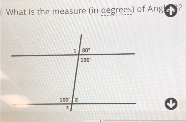 What is the measure (in degrees) of Ang