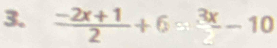  (-2x+1)/2 +6