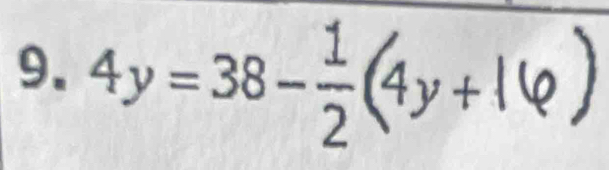 4y=38- 1/2 (4y+1varphi )