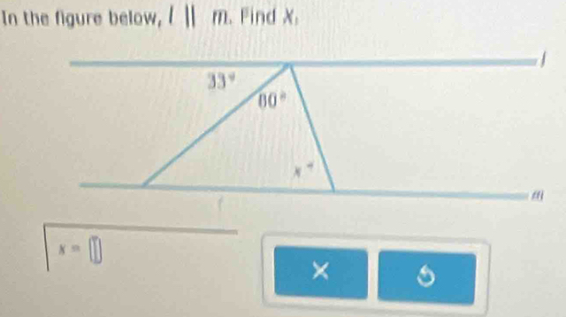 In the figure below, ( ] (1). Find X.
x=□
×