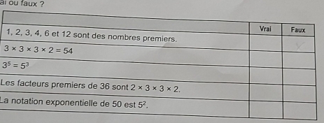 ai ou faux ?
L
L