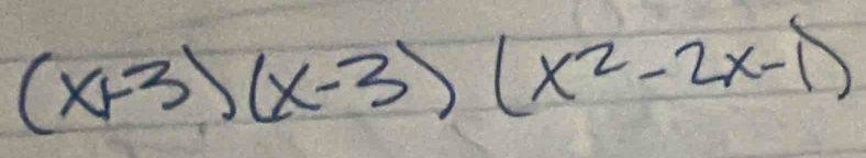 (x+3)(x-3)(x^2-2x-1)