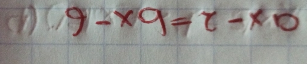 9-x9=t-x0