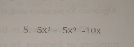 5x^3-5x^2-10x