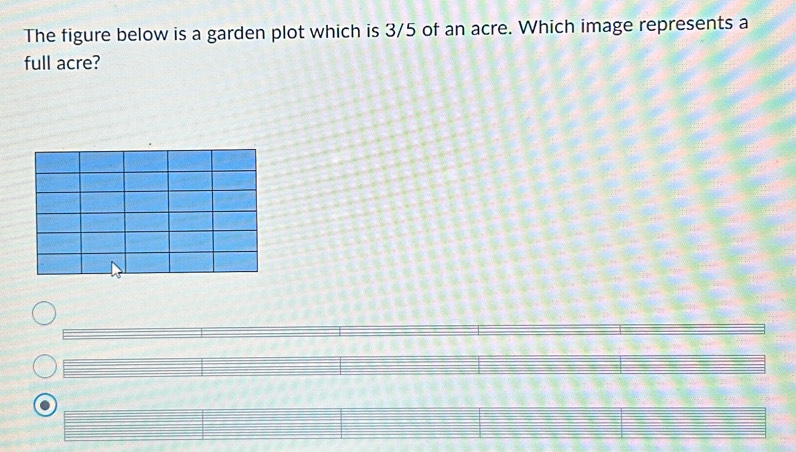 Solved: The figure below is a garden plot which is 3/5 of an acre ...