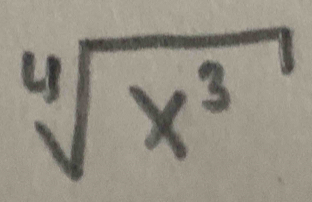 sqrt[4](x^3)