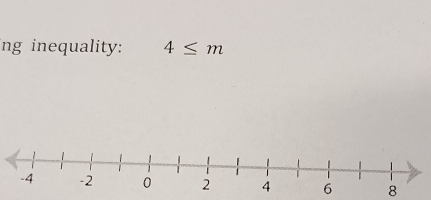 ng inequality: 4≤ m
8