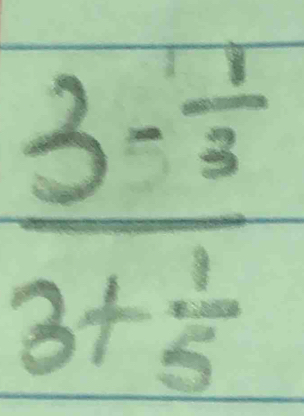 frac 3^(-frac 1)33+ 1/5 