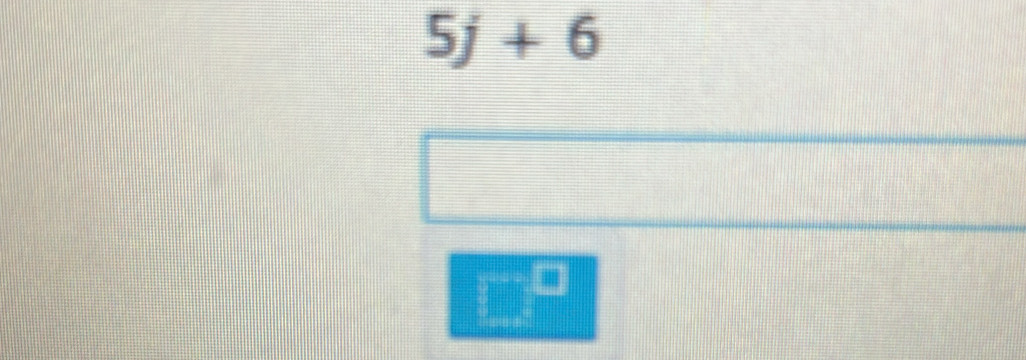 5j+6
□ =□