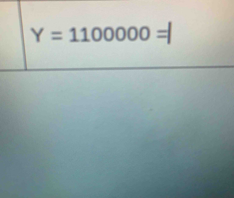 Y=1100000=