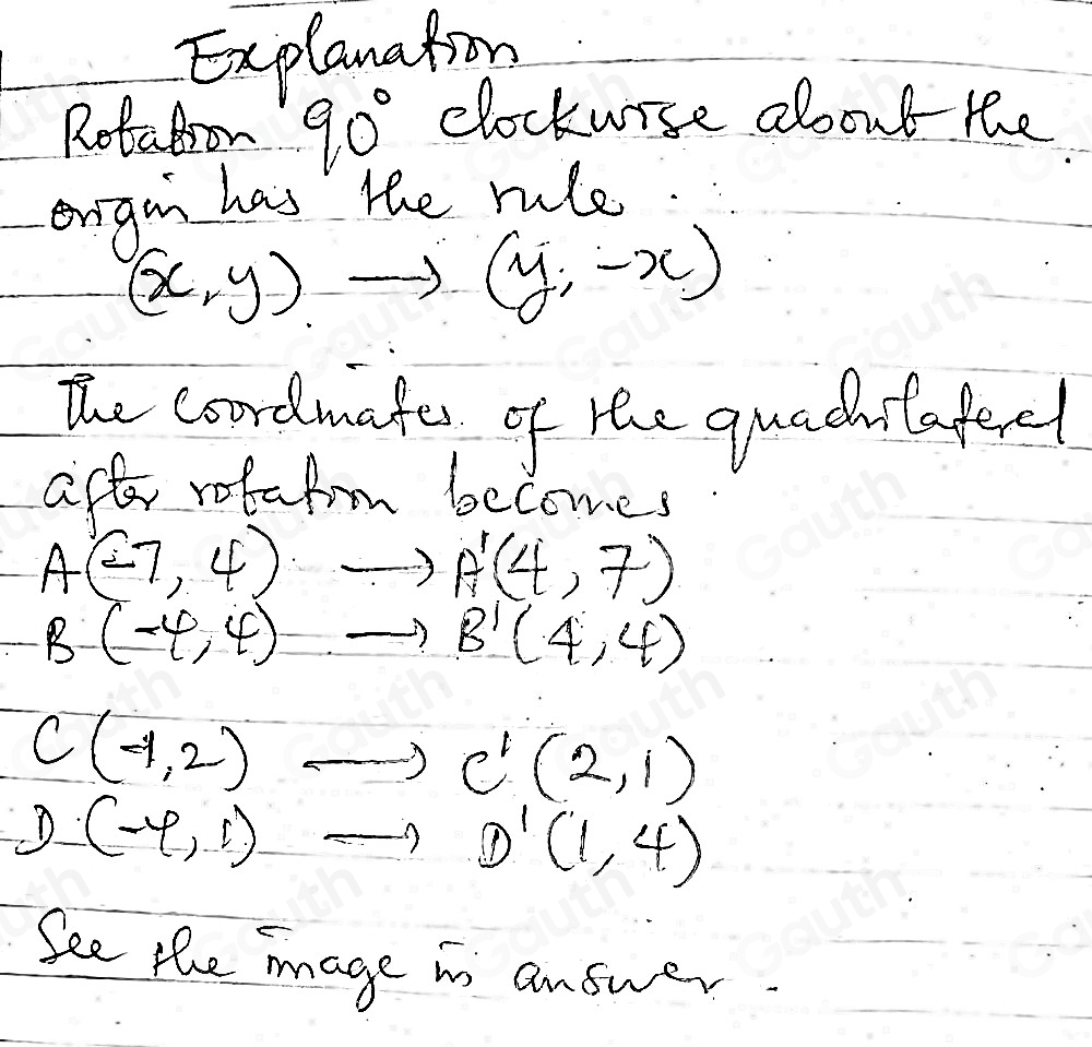 Solved: Follow the guided instructions below to rotate the figure 90 ...