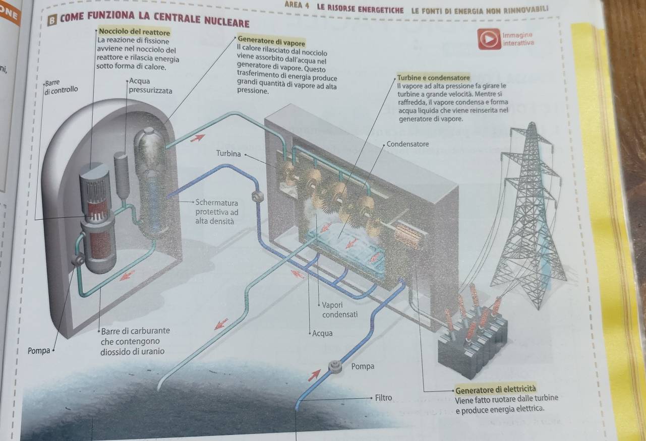 AREA 4 LE RISORSE ENERGETICHE LE FONTI DI ENERGIA NON RINNOVABILI 
ONE
3 COME FUNZIONA LA CENTRALE NUCLE 
ni,