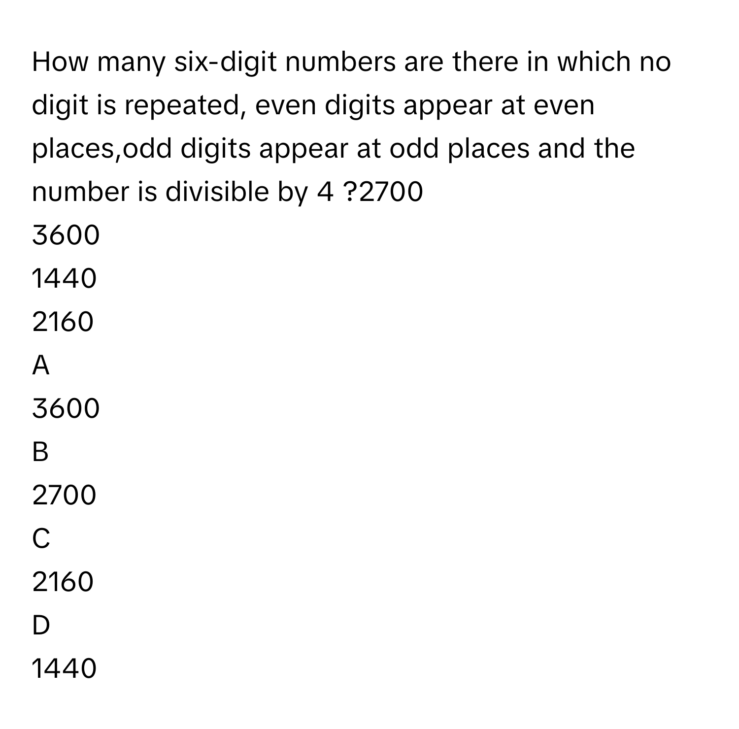 Solved: How many six-digit numbers are there in which no digit is ...