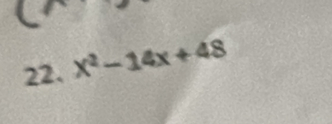 X^2-14x+48