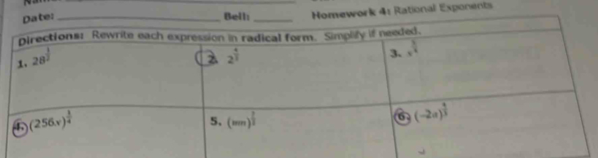 4: Rational Exponents