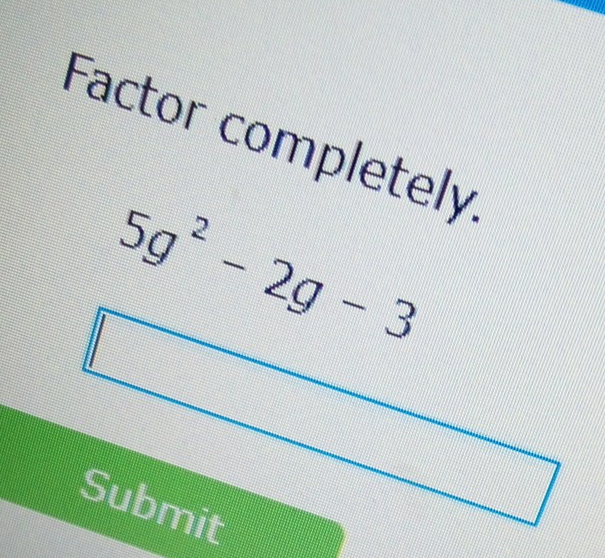 Factor completely