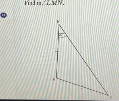 Find m∠ LMN.
13