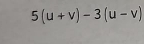 5(u+v)-3(u-v)