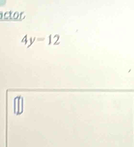 ac to s
4y=12