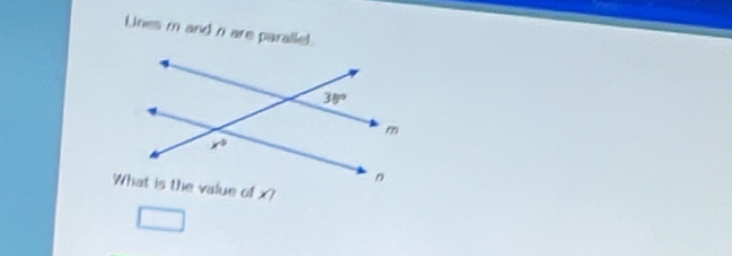 Lnes m and n are parallel.