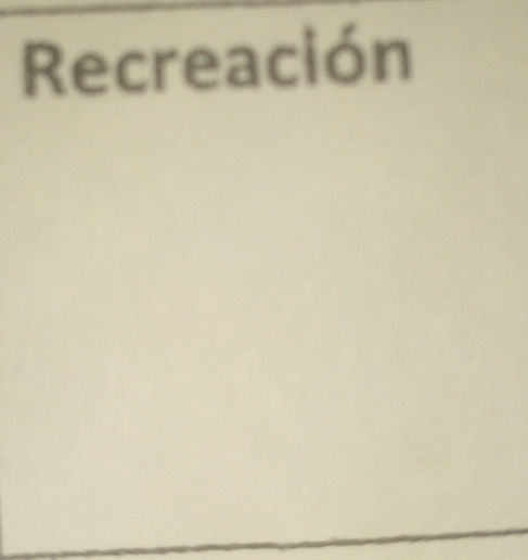 Recreación