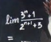 lim (3^n+1)/2^(n+1)+3 