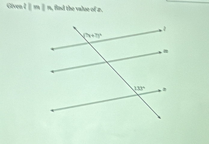 Given cparallel mparallel m|| find the value of z.