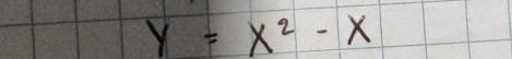 y=x^2-x