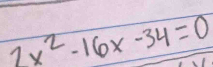 2x^2-16x-34=0