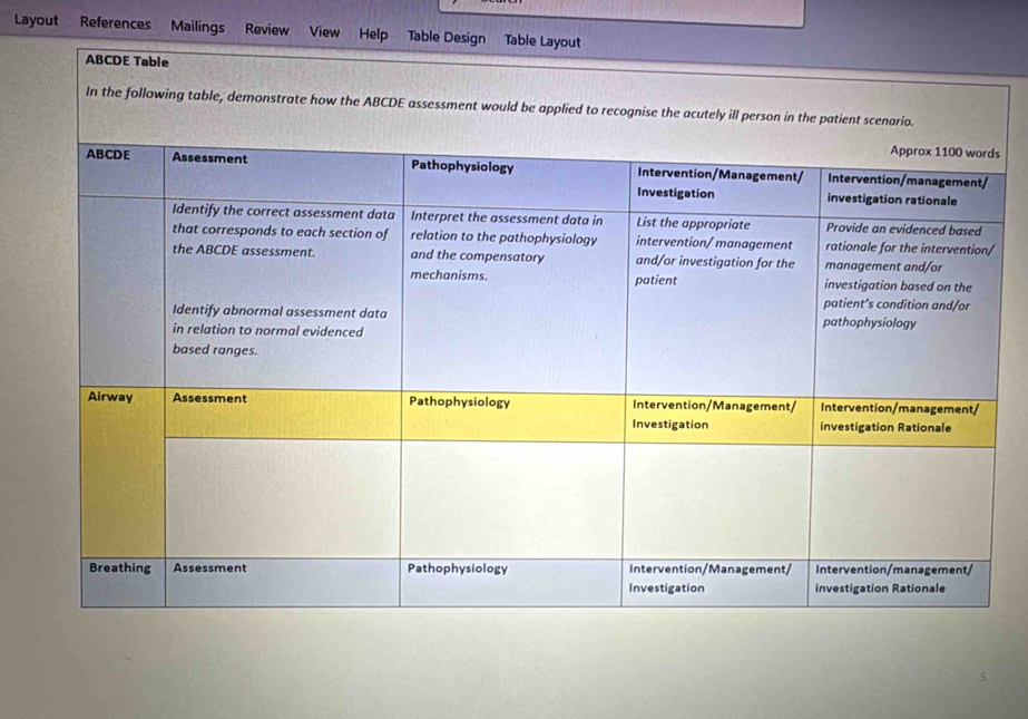 Layout References Mailings Review View . Help 
s