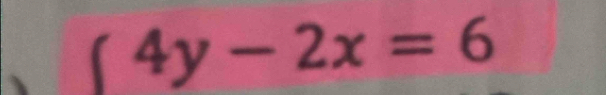 4y-2x=6