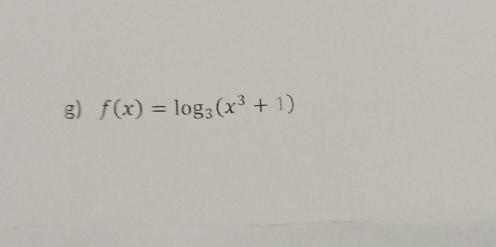 f(x)=log _3(x^3+1)