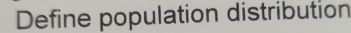 Define population distribution