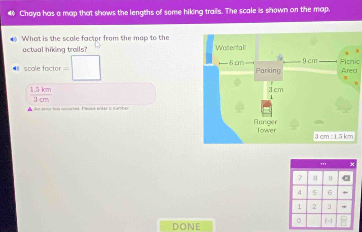 Solved: Chaya has a map that shows the lengths of some hiking trails ...