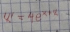 4e^(1=4e^x+4)-