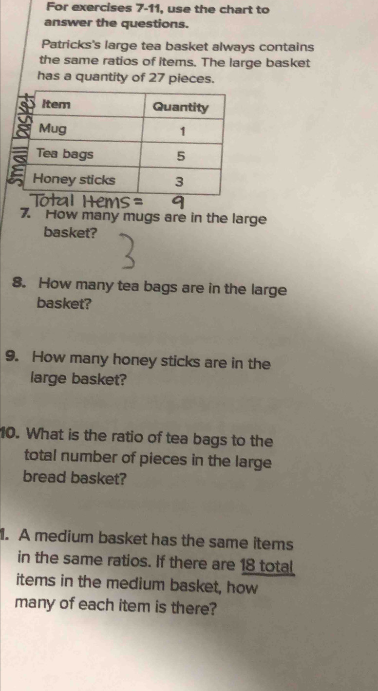 Solved: For exercises 7-11, use the chart to answer the questions ...
