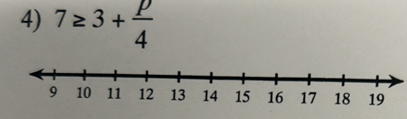 7≥ 3+ p/4 