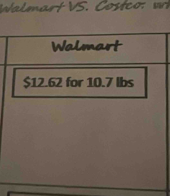 a
a a

$12.62 for 10.7 lbs