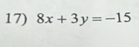 8x+3y=-15