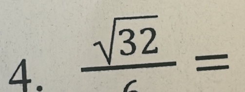  sqrt(32)/c =