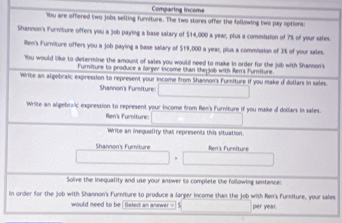 Comparing Income
.
ies