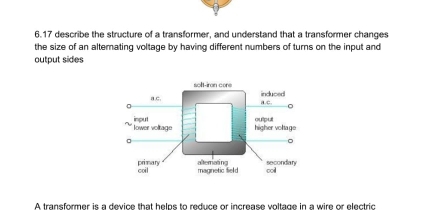 Solved: 6.17 describe the structure of a transformer, and understand ...