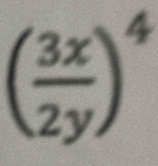 ( 3x/2y )^4