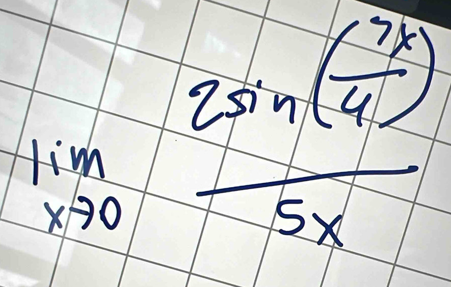 lim _xto 0frac 2sin ( π /4 )sin frac π )