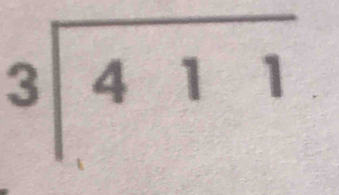 beginarrayr 3encloselongdiv 411endarray