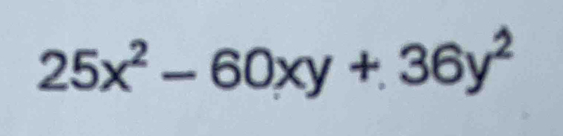 25x^2-60xy+36y^2