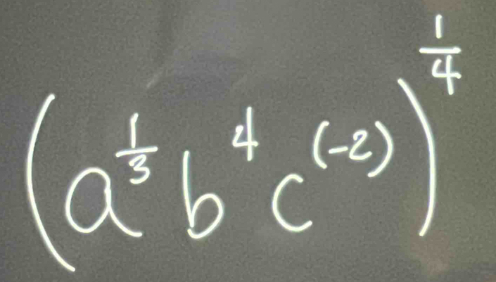 (a^(frac 1)3b^(frac 1^(-3))