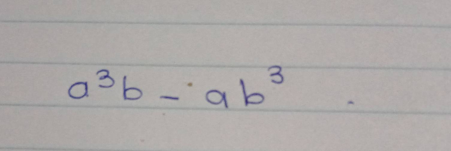 a^3b-ab^3