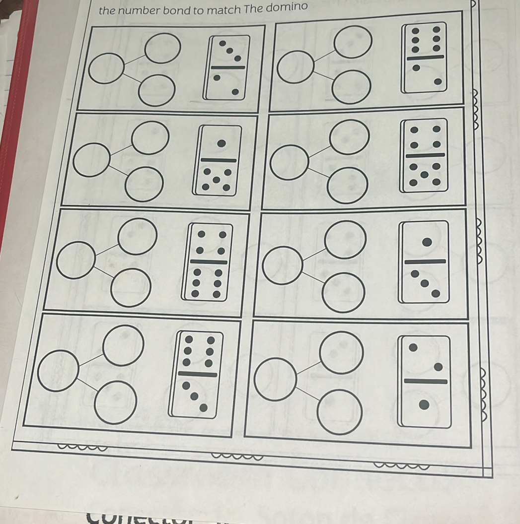 the number bond to match The domino